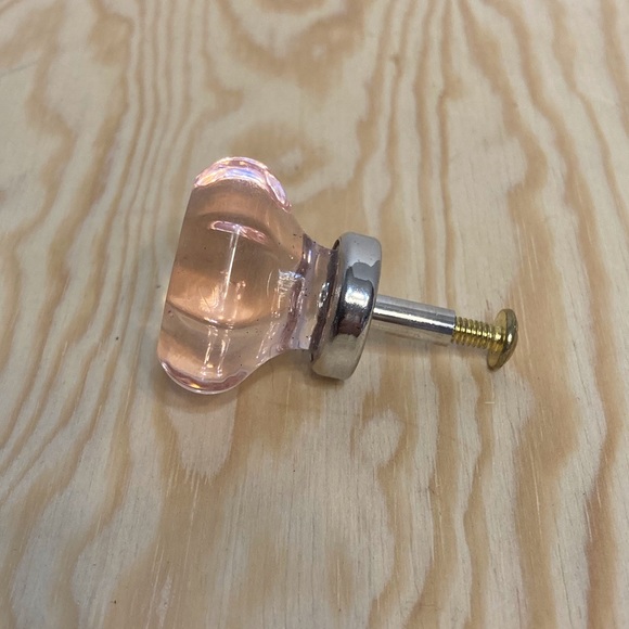 Pink Glass Drawer Knob - Picture 4 of 4